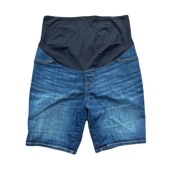 Isabel Maternity Bermuda Shorts Women’s Size 12/31 Blue - Picture 1 of 11